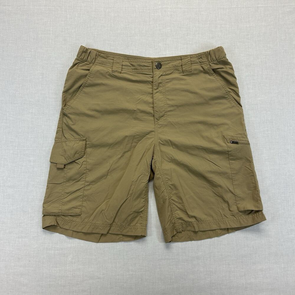 Columbia Shorts Omni-Shade Sun Protection Hiking Shorts Men's 34 Tan Pockets 10L